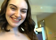 Maya Kendricks - Painted Toes Look Tasty Against Her Pale Skin