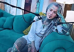 I talk about J - Jelousy - ASMR podcast SFW talking goth skinny girl dreadlocks tattoo model inked g