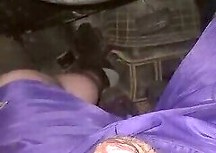 Using Pink Panties to Jerk off in My Car.