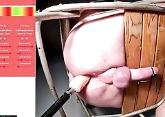 On the Edge Of Climax - That guy's Restrained on the Anal Impalement Chair and Electro ESTIM Edged