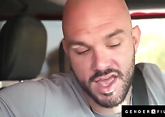 Devilsh Trans Hitchhiker Fucked By Huge Cocked Stranger With Ember Fiera