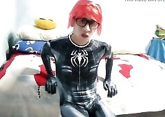 Joselynne Crossdresser In Constricted Cosplay Web In Tall Heels Part One In a short time The Last Using Toy