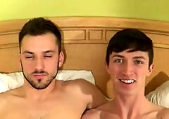 JockBreeders: Hottest Aiden bareback blowjob cum on the couch