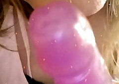 Handsome super-steamy transgirl blowing fake penis thinking in you.