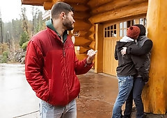 Smokin' hot threesome featuring hot young dudes