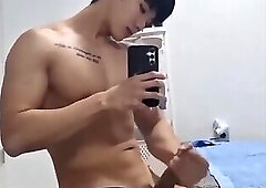 Cute Asian Muscle Boy Jerk Off