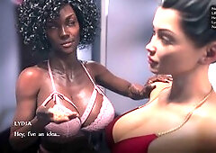 POV adult visual novel gameplay with a demon boy and mummy themes