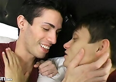 Diego Starr and Joey start off shyly with their fucking