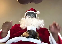 Santa Humping Leads To Multiple Cumshots With Prostate Toy - Anal Toys And Lina Paige