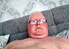 Handsome Step Dad Wanking