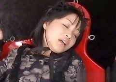 Hikaru Momose Asian Milf In Red Spreads Legs For Pussy