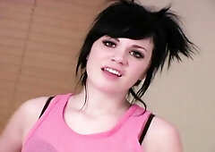 Sexy Brunette with perfect body Lap dance