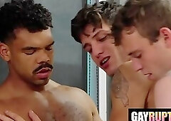 Blowing IN OFFICE Caught By The Boss Scott Finn, Elliot Finn, Brock Johnsyn