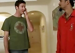 Ghetto boy gets gay blowjob from horny white guy