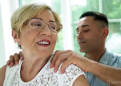 Having undressed mature whore Malya exposes big ass and gets fucked doggy