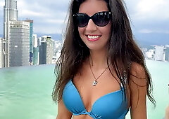 Picked Up Beauty in Luxury Hotel,fucked Her in all Holes and She Went for a W...