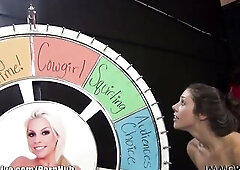 Anna Morna's acrobatic BJ! This babe's on top of the guy's face, sucking!