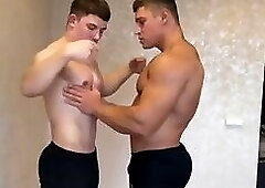 Muscle worship and frot