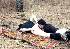 Roadtrip slut gets cock, piss and ass