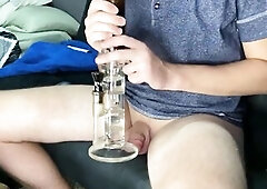 Stepbro Milking His Hard Wang