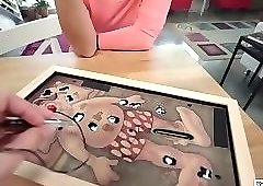 Horny babe gets her first anal sex