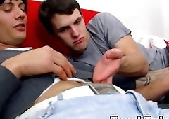 Twinks have playful oral foreplay before fucking in a threesome