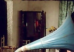 Aroused Linda is naked, on the roof and doing some naughty stuff with another lady