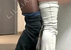 Thicc Latina Deep-throats & Porks BIG BLACK COCK While Doing Laundry