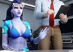 Two 3d cartoon cuties are ready for their bath