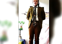 FTM Enby Angie Tries to Hold Pee in Formal Raiment, pee in panties, pee desperation, omorashi