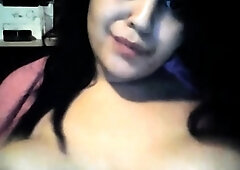 Arab Babe Shows Off Her Big Tits on Webcam