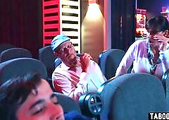 Movie theatre had teen couple Athena Faris and Ricky Spanish fucking there disburbing old people trying to watch the movie! These teens did not care a