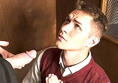 Dacotah Red banging Zak Bishop in the confessional booth