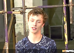 Sub Enjoying It Too Much : Aroused Twink Loves Feet Tickles And Spanking - Alex Faux