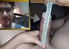 Judging the Size of My Big Dick – Let's See! (I Jerk Off with Lube Later)