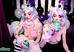 Two Cute Clowns Burp and Laugh