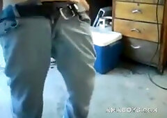 Dancing Daddy Bear Flashes His Big Cock on Webcam