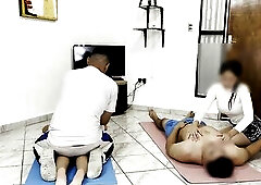 Married Pair Do Massage but his Marvelous Wife Was Touched and by Dissolute Client NTR