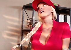 Gorgeous Rikki Looks Good In Her Uniform