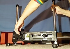 Belly bulge fuck machine, hardcore machine fuck, gay machine fucked