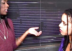 Ana Foxxx And Kira Noir Are Excited Backstage