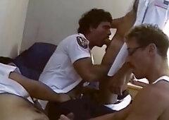 Middle-aged, bodybuilder fucked, each other