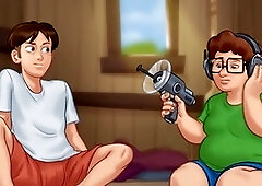 Camp Pinewood anime featuring big boobs and youthful characters