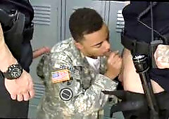 Thieves caught by police receive special treatment in hot gay cop video