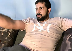 Arab of the meaty prick leaving his rock hard manstick and spunking a bunch splooging jizm