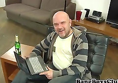 European escort hunk asslicked and cocksucked