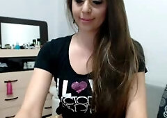 cute teen 18+ teases and flashes her pussy on webcam