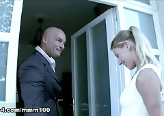 Nikky Thorne The Hot Au Pair Seduces Older Man for Hard Anal and Pussy Pounding - MMM100