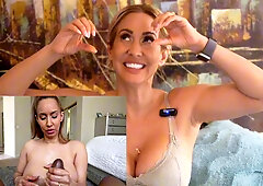 LickBAE - Isis Love's steamy interview ends with cum splattered on her busty chest