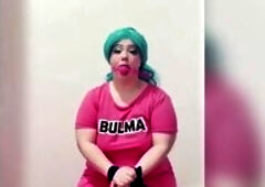 U take Bulma and Tie her up and gag her as u screw her hawt curvy big beautiful woman body. Then see her drool as u take off the gag and poke your sch